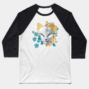 Flower Demon Mask Baseball T-Shirt